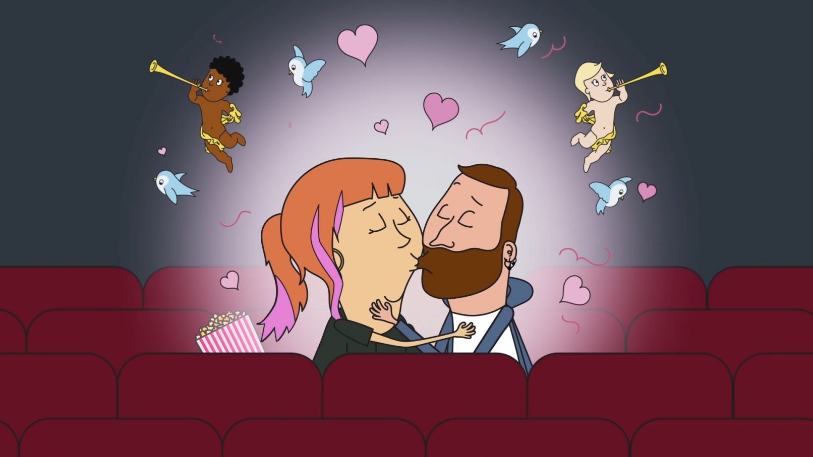 Science of falling in love 2danimation video image
